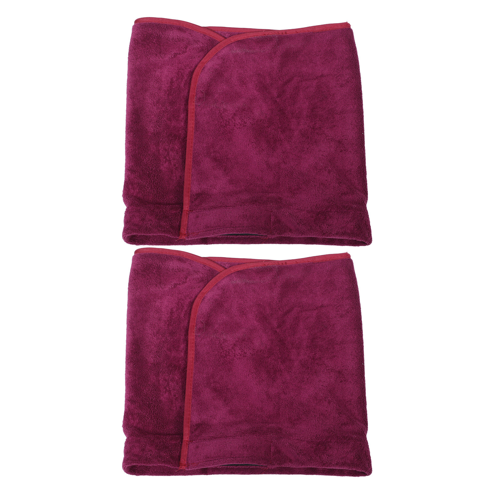 Spa Towel - 吸水性の高いヘアドライタオル2枚セット。大判で、シャワー後のヘアケアや美容院、スパでの使用に最適。速乾性のあるヘアキャップとしても使用可能。