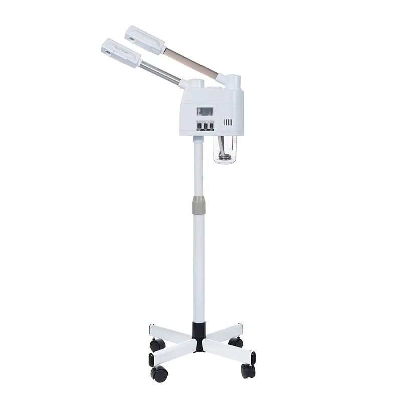 Face Steamer - ホワイト2-in-1温冷フェイススチーマー、オゾンフェイススチーマー、ディープフェイシャルクレンジングと保湿用