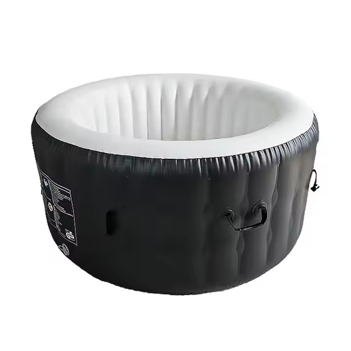 Hot Tub - 屋外用6人乗り丸型インフレータブルホットタブバブルバススパ屋外丸型インフレータブル温水プール