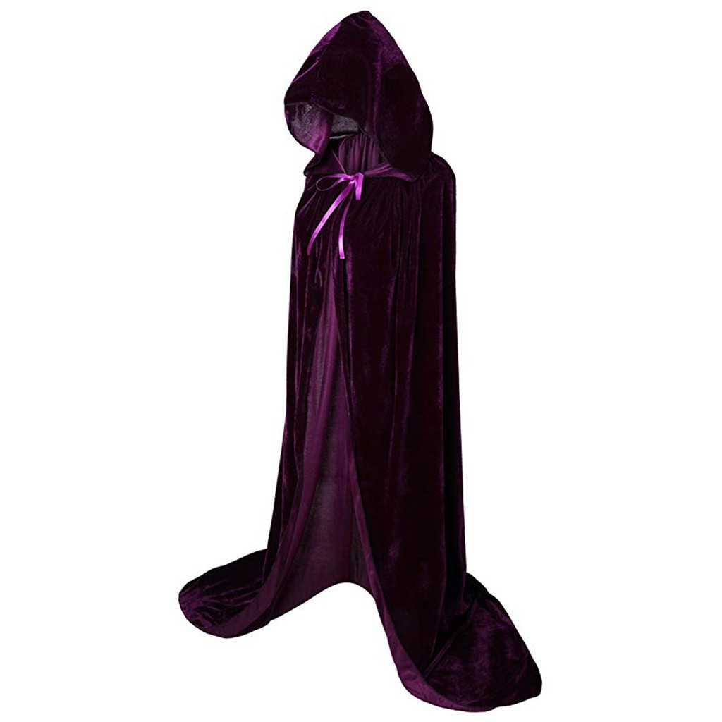 Bathrobe - ハロウィンマント ゴシックフード付きマント 大人用エルフ魔女 ロングプリムカーニバルケープ ローブ ラープ