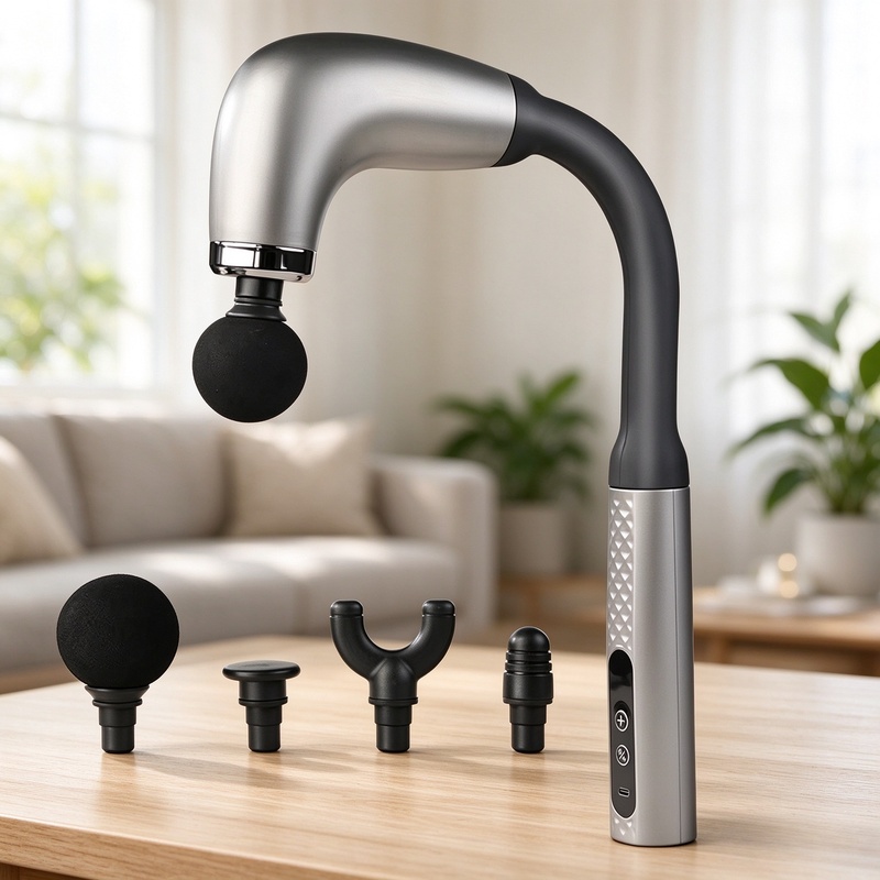 スマート電動マッサージガン、ハンディ式深層筋肉マッサージャー - Massage Gun のレビューと価格