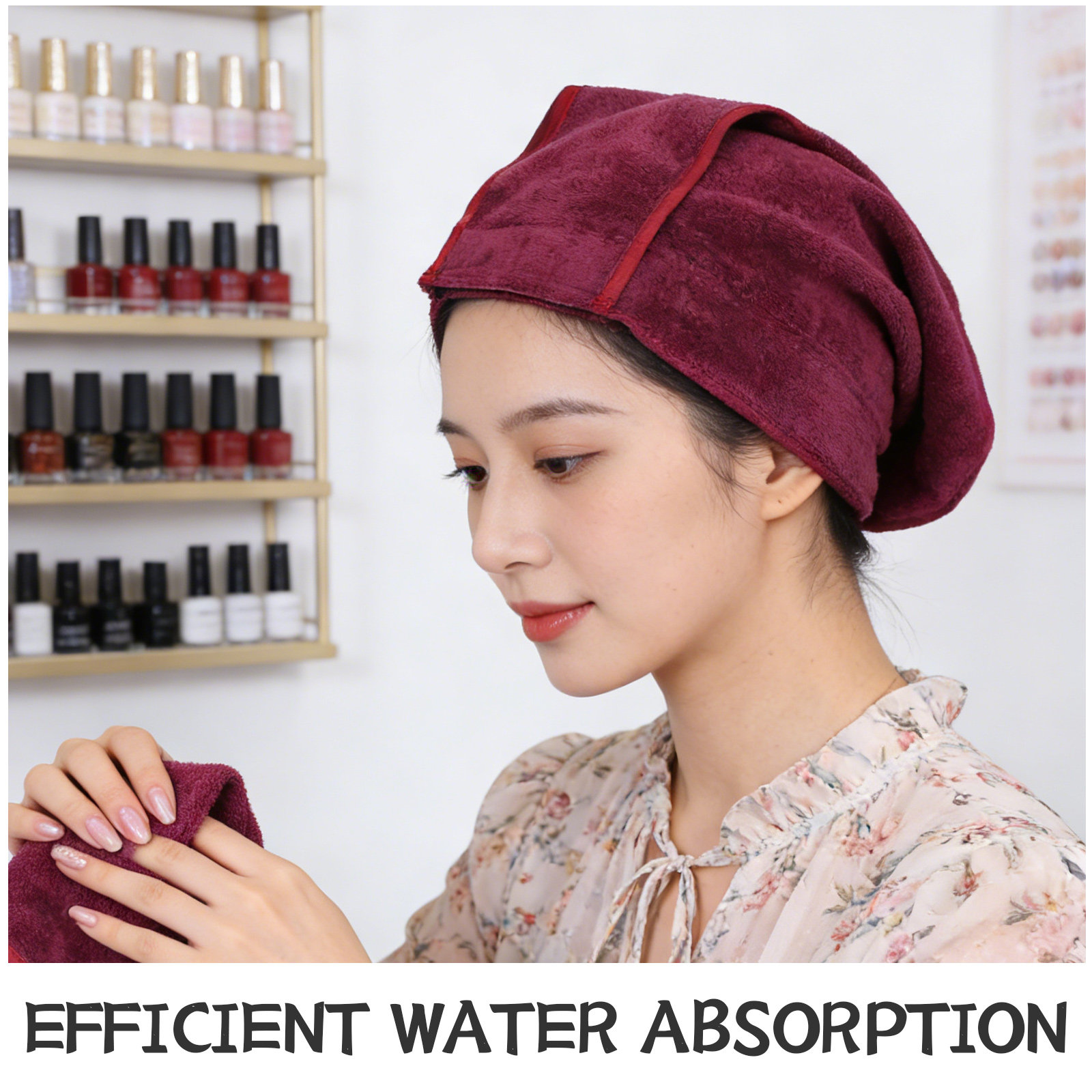 吸水性の高いヘアドライタオル2枚セット。大判で、シャワー後の - Spa Towel のレビューと価格
