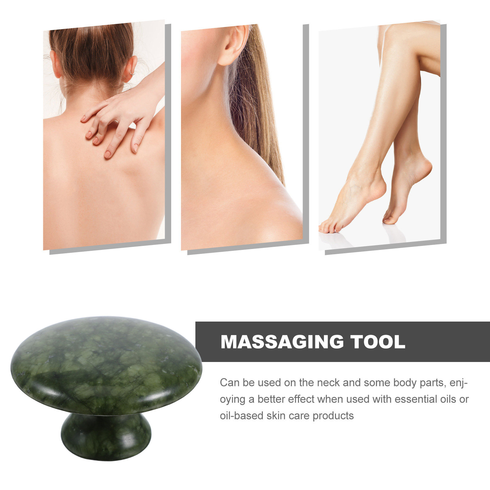 きのこ型翡翠マッサージストーン滑らかな質感のグアシャフェイシ - Spa Massager のレビューと価格