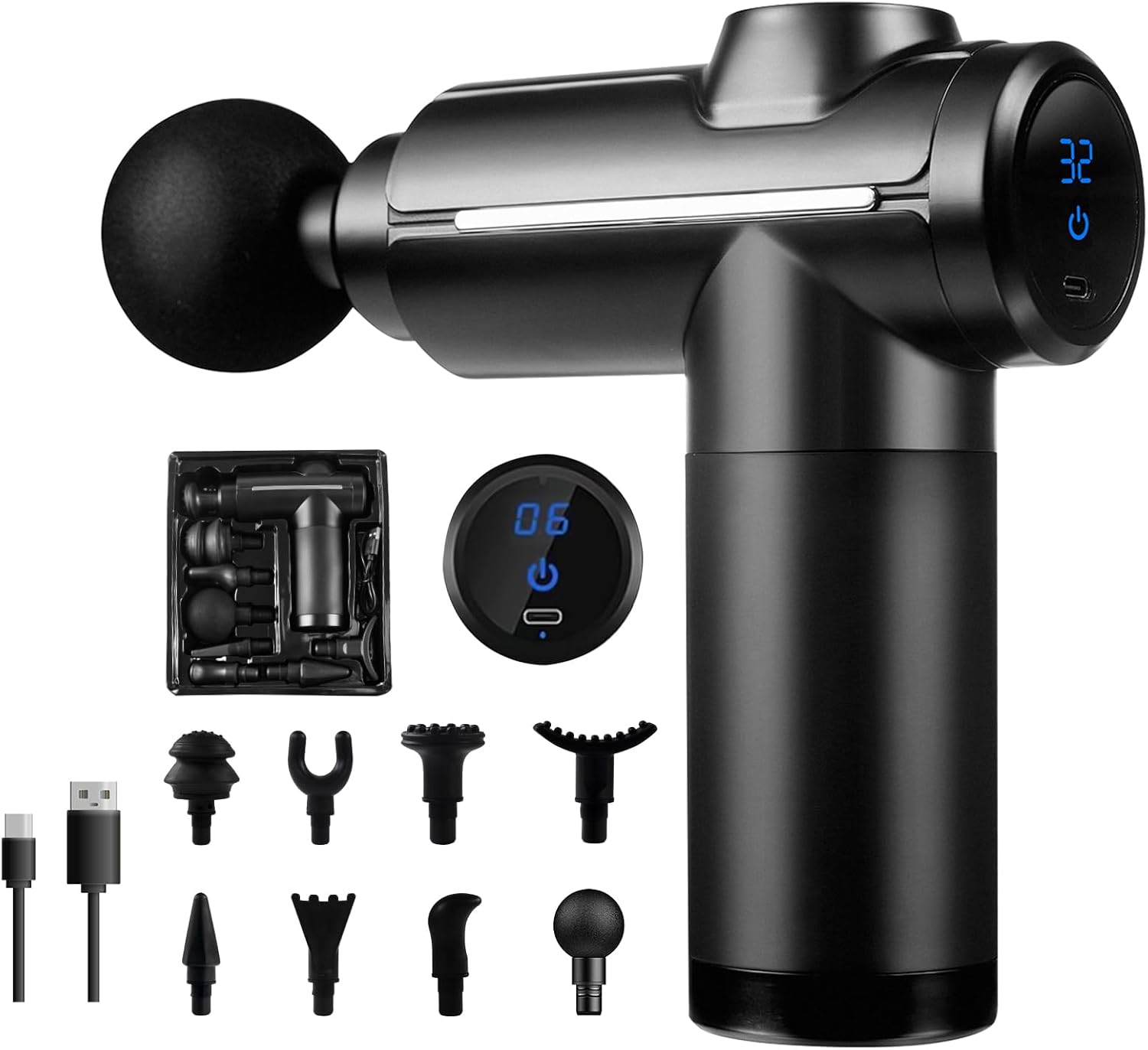 マッサージガン ディープティシュー マッスル パーカッション - Massage Gun のレビューと価格