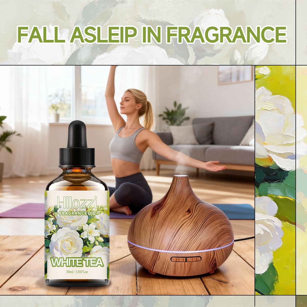 ホワイトティーの香りのフレグランスオイル。ディフューザー、D - Aromatherapy Diffuser のレビューと価格