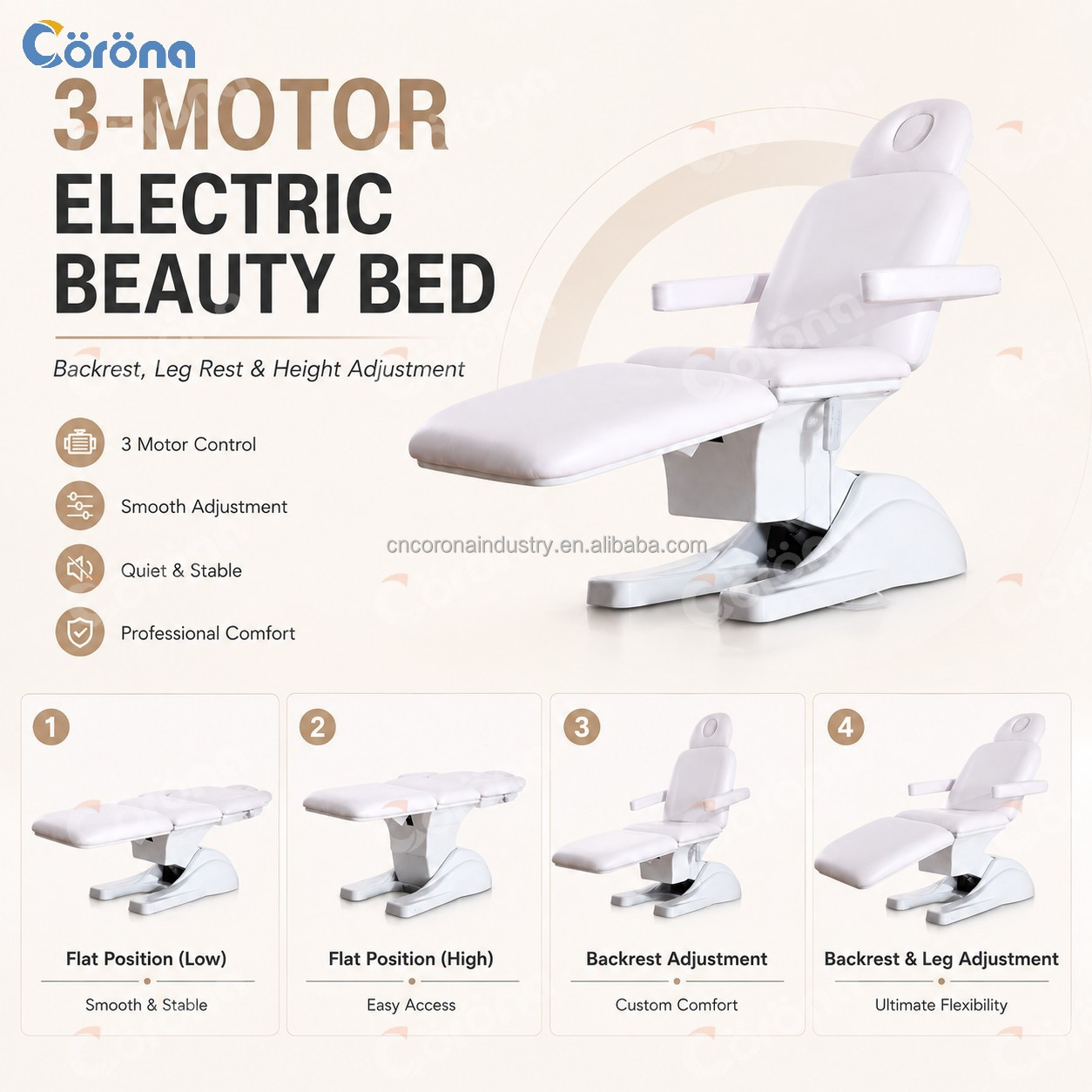 業務用電動スパベッド、リクライニング式美容台、フェイシャルマ - Spa Massager のレビューと価格