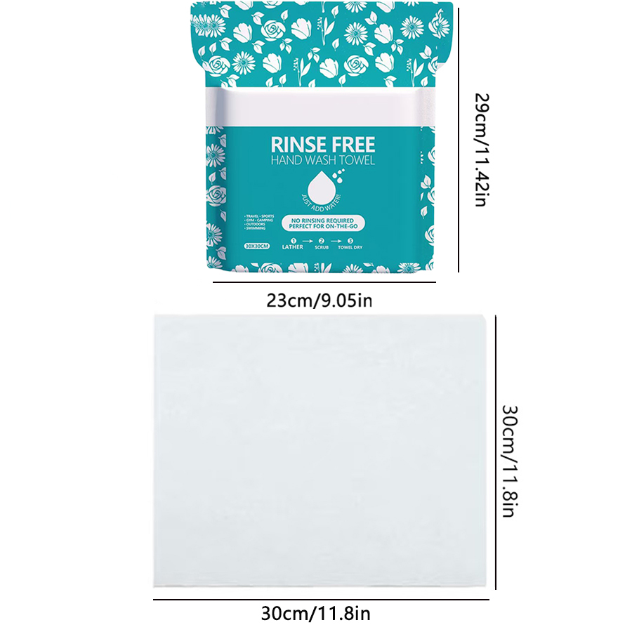 30cm×30cmの使い捨てバスタオル50枚入り。水で濡らし - Spa Towel のレビューと価格
