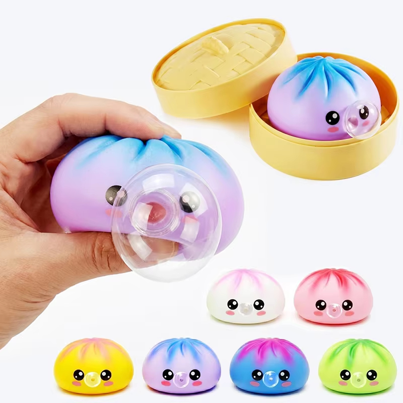 餃子型のスクイーズおもちゃ、蒸し器付きバブル吹きスクイーズセ - Face Steamer のレビューと価格